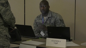An exercise on Keesler tests their readiness for deployment