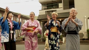 MCAS Iwakuni Community visits King Juen Nursing Home to learn about the Bon Odori Festival (Package/Pkg)