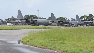 MC-130H, tail number 0476 takes off for retirement