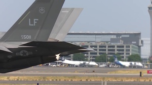 142nd Fighter Wing hosts F-35s  for dissimiler air combat training