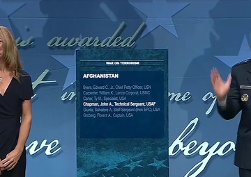 Medal of Honor Hall of Heroes Induction Ceremony Honors Airman