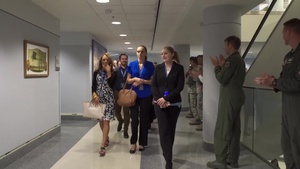 Medal of Honor TSgt Chapman Family Pentagon Walk-In