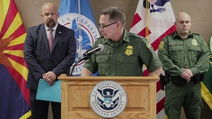 Press Conference on Cross-Border Tunnel Discovery in San Luis, Az
