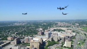 1st SOW aircraft perform Air Force Memorial Medal of Honor flyover