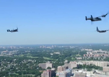 1st SOW aircraft perform Air Force Memorial Medal of Honor flyover