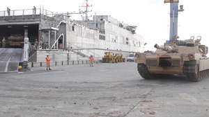 B Roll: USNS Carson City, Port of Constanta