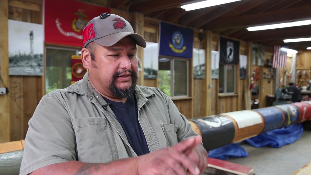 DVIDS Video Totem pole honors Alaska veterans Klawock carver John