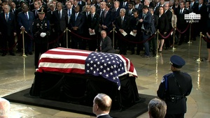 Vice President Pence Delivers Remarks at a Ceremony Preceding the Lying in State of Senator John McCain