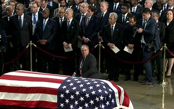 Vice President Pence Delivers Remarks at a Ceremony Preceding the Lying in State of Senator John McCain