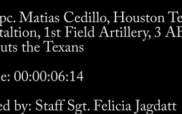 Spc. Matias Cedillo- Houston Texans