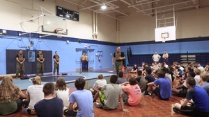 Marine Martial Arts Instructors demonstrate at Piedmont High School