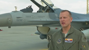 Ample Strike 18 - F-16 Pilot Lt Col Schneider