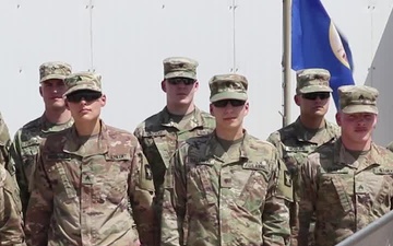 147th Regional Support Group stands at attention