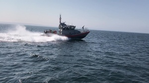 Coast Guard 45-foot response boat medium b-roll