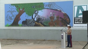 Marine Week Charlotte Mural Unveiling Ceremony