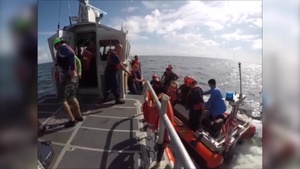 Coast Guard rescues 3 adults, 2 teenagers from capsized vessel near Crystal Beach, Texas