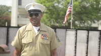 Sgt. Maj. Canley Visits Vietnam Veterans Memorial Wall