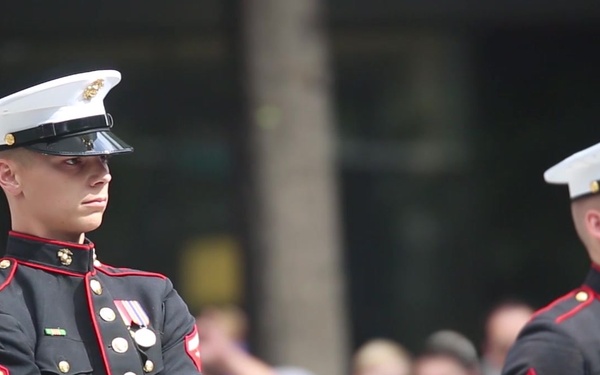Marines Participate in Marine Week Charlotte Closing Ceremony