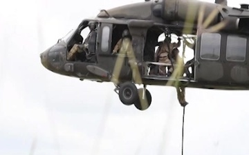 U.S. and Colombian Forces Conduct Fast Rope Exercises