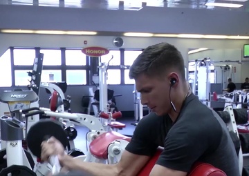 MCAS Iwakuni Marines, Sailors Lift to Compete in the Bench Press Club (B-Roll)