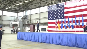 Change of Command 3rd Air Force Lt Gen Clark to Maj Gen Wood