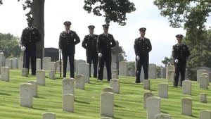 B-Roll - WWII Funeral in Marietta National Cemetery