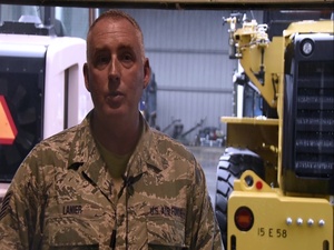 B-Roll Interview with 145th Airlift Wing Civil Engineering Debris Clearing team member.