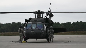 B-ROLL: New Jersey Army National Guard deploys rescue Black Hawk to assist North Carolina