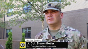 Fort Campbell WTB Gold Star Breakfast and Memorial Garden Rededication