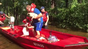 Coast Guard Rescues People Near Lumberton, N.C.