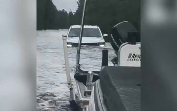 BORSTAR Team navigates flood areas of Wilmington NC.