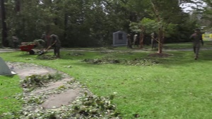 MCCSSS Lejeune Memorial Gardens and Coastal Carolina Veterans State Cemetery Hurricane Florene Cleanup