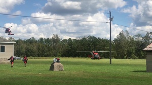 Coast Guard continues rescue operations of flooding victims in North Carolina after Hurricane Florence