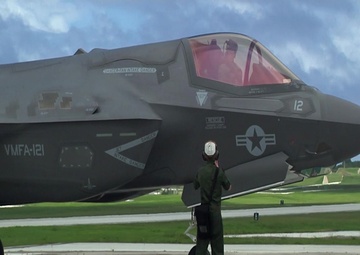 The F-35B Lightning II Flies Over the Pacific (Social Media)
