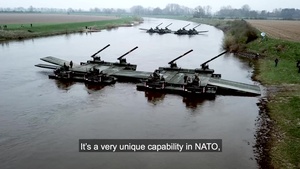 How NATO Gets Tanks Across Rivers (With Subtitles)