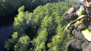 Search and rescue operations in Nichols, S.C.