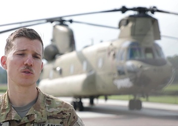 Guardsmen deliver food and water by helicopter in aftermath of Hurricane Florence