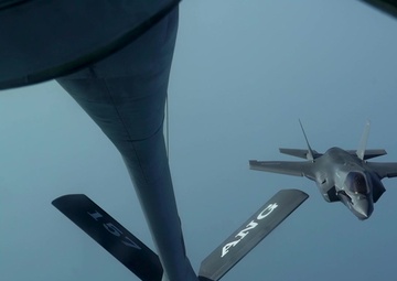 U.S. Marine Corps F-35B Lightning II Aerial Refuel