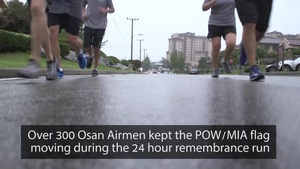 Team Osan participates in 24 hour POW/MIA remembrance run