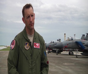 Lt. Col DeLion Commander of 67th FS at Valiant Shield 18