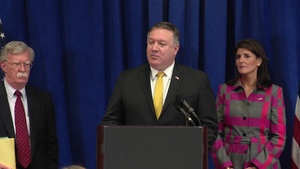 Secretary  Pompeo Participates in a Joint Press Availability with Ambassador Haley and National Security Council Advisor Bolton