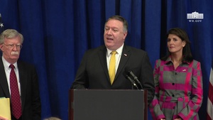 Secretary  Pompeo Participates in a Joint Press Availability with Ambassador Haley and National Security Council Advisor Bolton