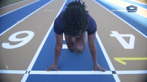 Midshipman Runs Toward Purpose