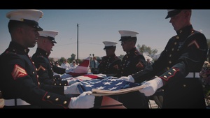 Funeral Ceremony for World War II US Marine, Tech. Sgt. Dorothy L. Angil
