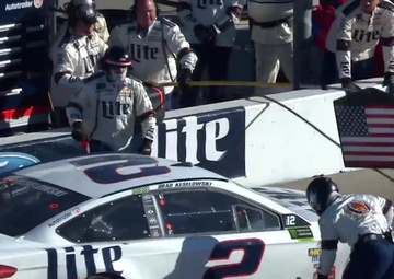 NASCAR Driver Brad Keselowski Visits Whiteman Air Force Base
