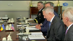 Mattis Welcomes Romanian Defense Minister to the Pentagon