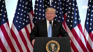 President Trump Hosts a Press Conference - Palace Hotel, NYC