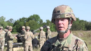 160th Field Artillery live fire new artillery systems