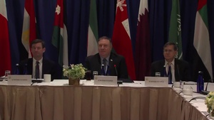 Secretary Pompeo participates in a GCC+2 meeting
