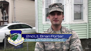 102nd Intelligence Wing Airmen distribute space heaters